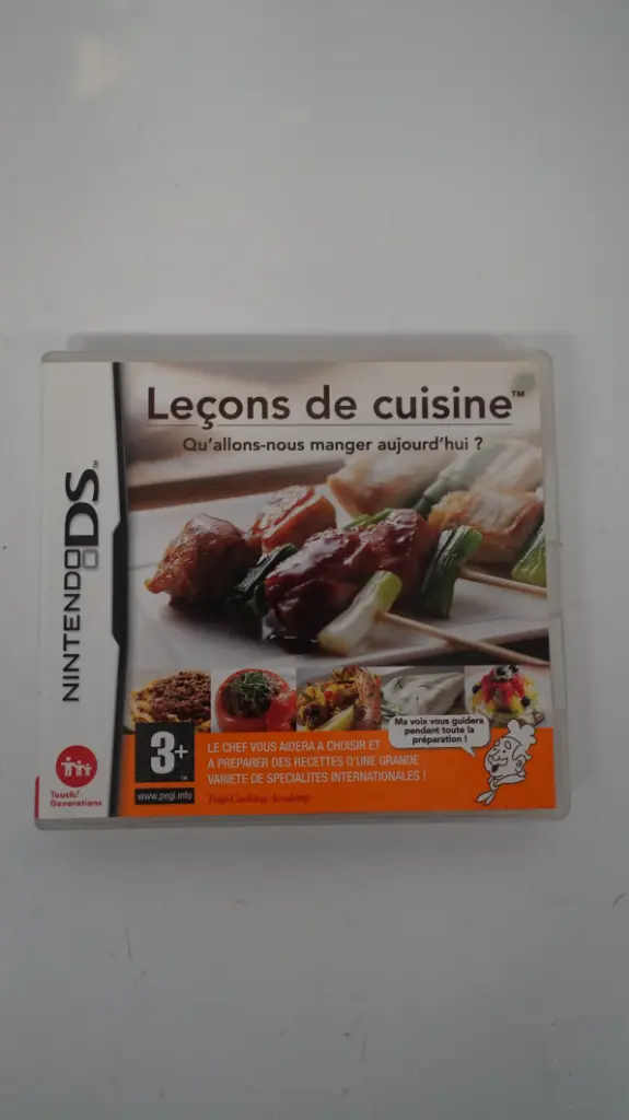 Leçons de Cuisine Qu’allons-nous manger aujourd’hui ? (Nintendo DS, PAL, FR)