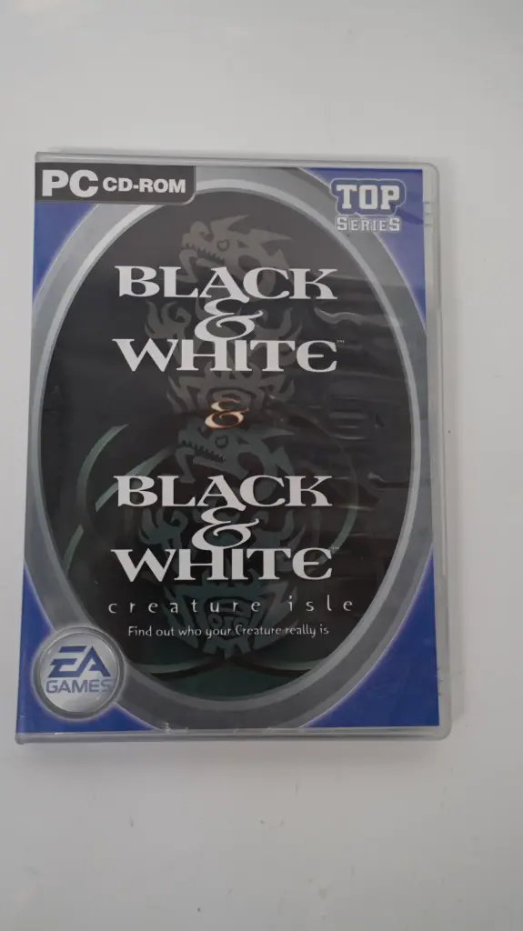 Black & White + Creature Isle Top Series (PC CD-ROM, Complete, NL)