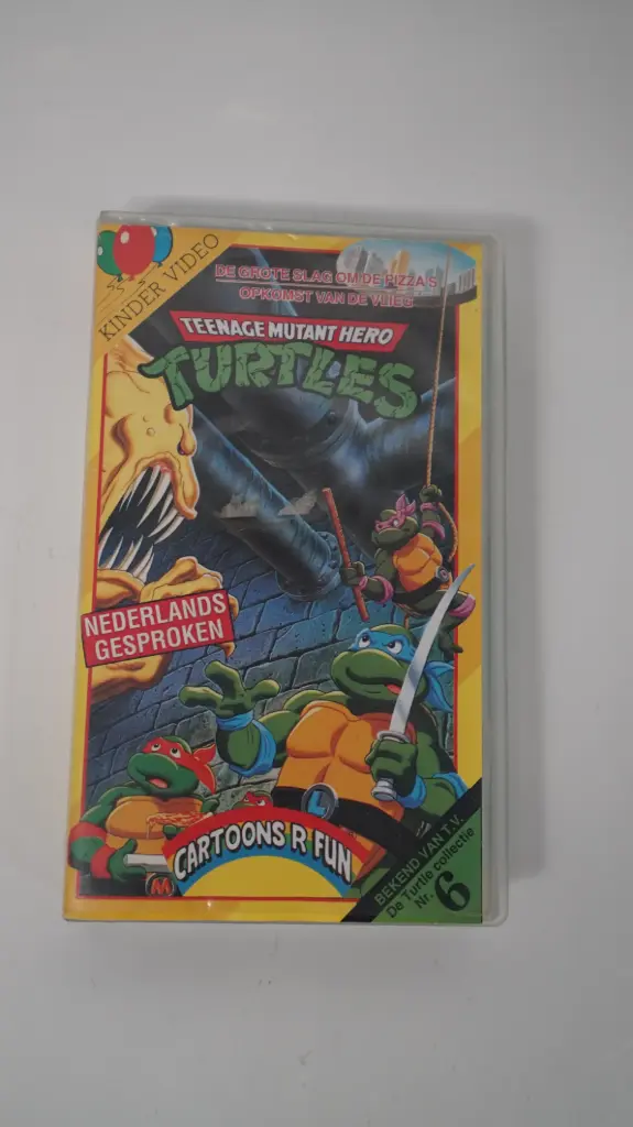 Teenage Mutant Hero Turtles Vol. 6 – De Grote Slag Om De Pizza's (VHS, PAL, Dutch)