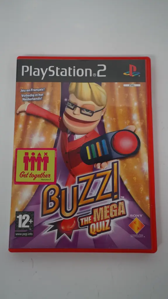 Buzz! The Mega Quiz (PlayStation 2, PAL, Dutch/French Version)