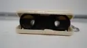 Vintage Theater De Meervaart Folding Opera Glasses Binoculars Keychain Pocket Viewer White