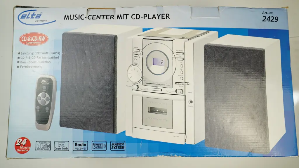 Elta 2429 Micro Hi-Fi Music Center CD Cassette Radio Stereo System
