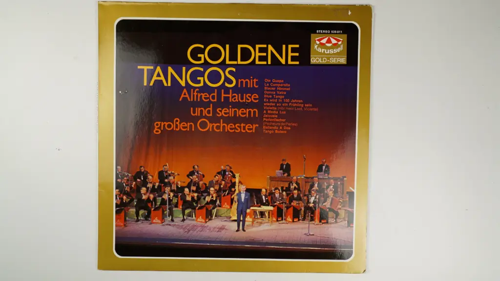 Alfred Hause und sein großes Tango-Orchester – Goldene Tangos (LP Vinyl, Karussell, 1970)