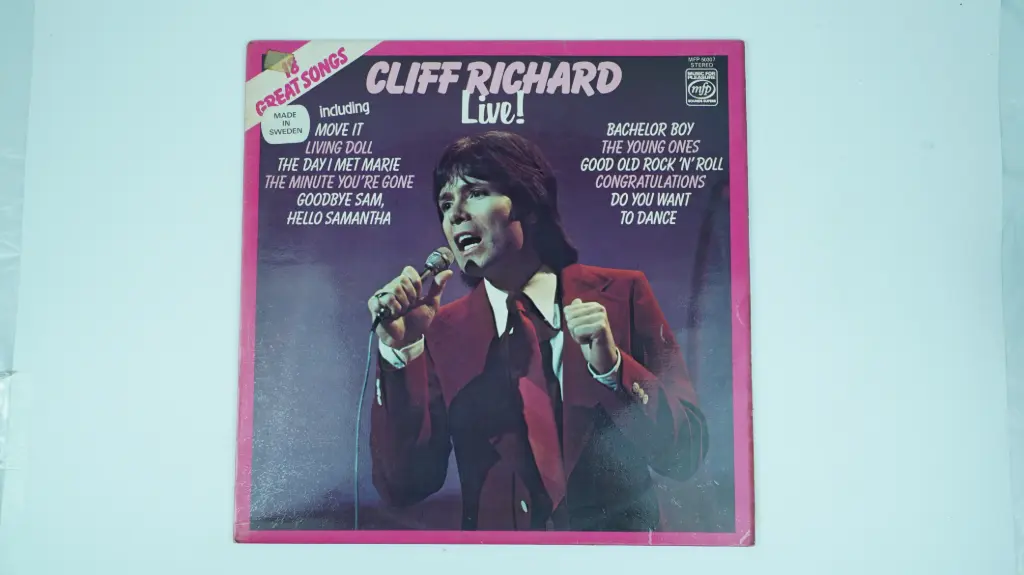 Cliff Richard – Live! (Vinyl LP, Stereo, Swedish Pressing, MFP 50307)