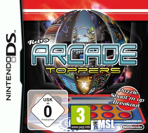[ReVerNint00000001546] Retro Arcade Toppers (DS, Complete with manual)