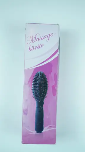 [ElBrus00000002737] Electric Scalp Massage Hair Brush, Black Red Tip Bristles